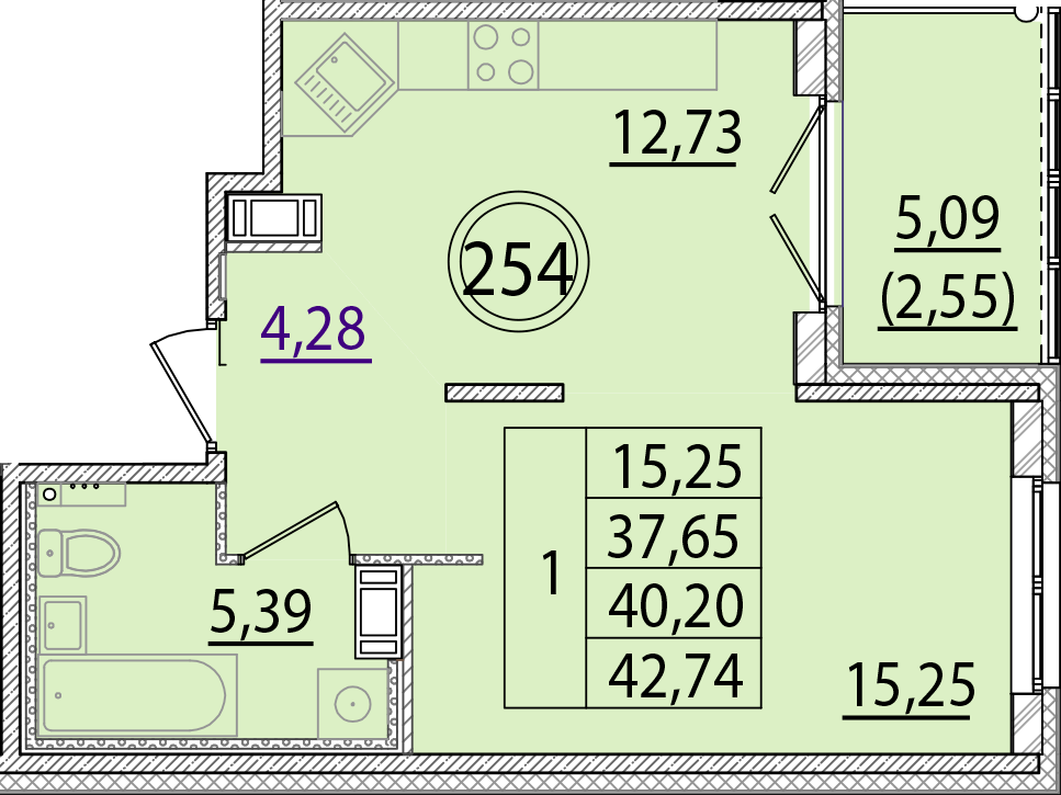 ОК 15 корпус 2 квартира 254