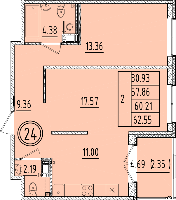 ОК 6.4. корпус 1 квартира 24