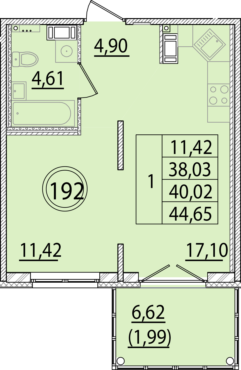 ОК 15 корпус 2 квартира 192