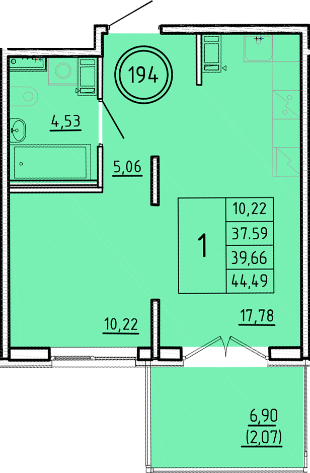 ОК 16 корпус 2 квартира 194