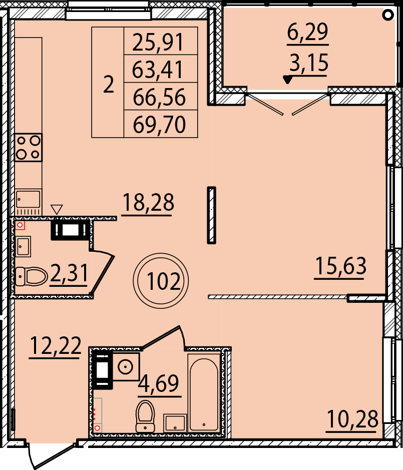 ОК 15 корпус 1 квартира 102