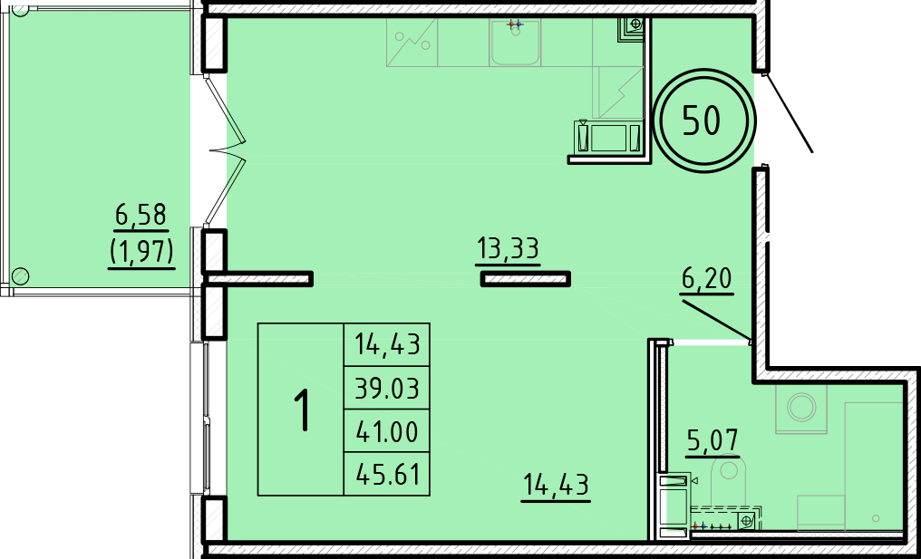 ОК 16 корпус 3 квартира 50
