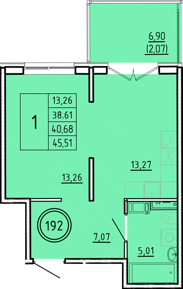 ОК 16 корпус 2 квартира 192