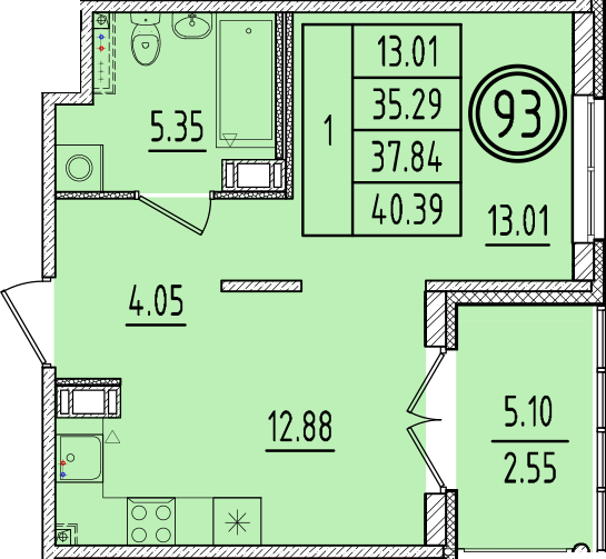 ОК 6.4. корпус 2 квартира 93