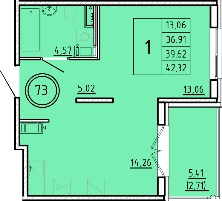 ОК 16 корпус 2 квартира 73
