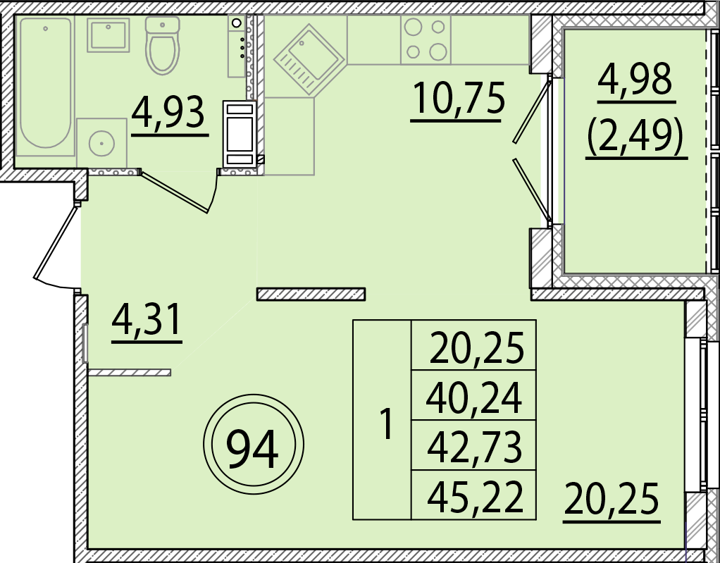 ОК 15 корпус 2 квартира 94