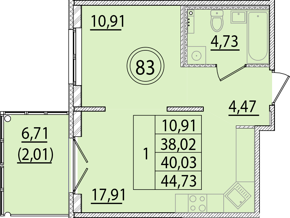 ОК 15 корпус 2 квартира 83