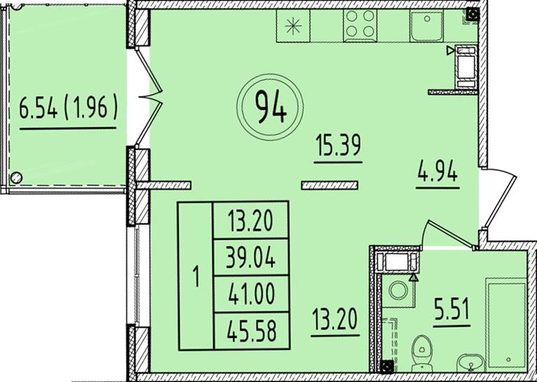 ОК 6.4. корпус 1 квартира 94