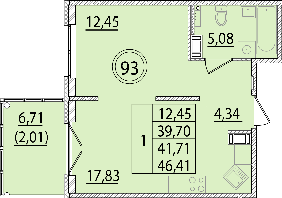 ОК 15 корпус 2 квартира 93