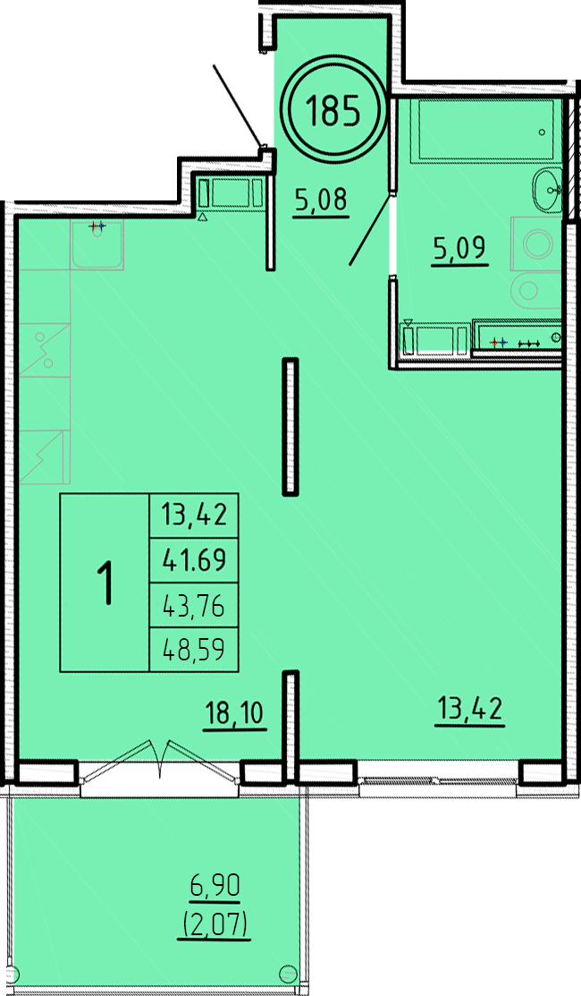 ОК 16 корпус 2 квартира 185