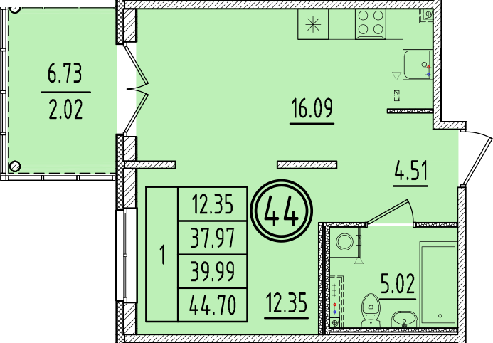 ОК 6.4. корпус 2 квартира 44