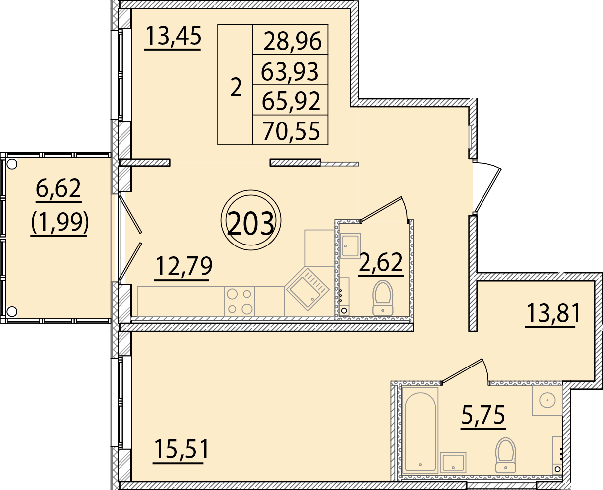 ОК 15 корпус 2 квартира 203