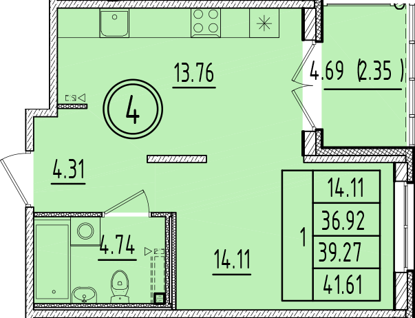ОК 6.4. корпус 1 квартира 4