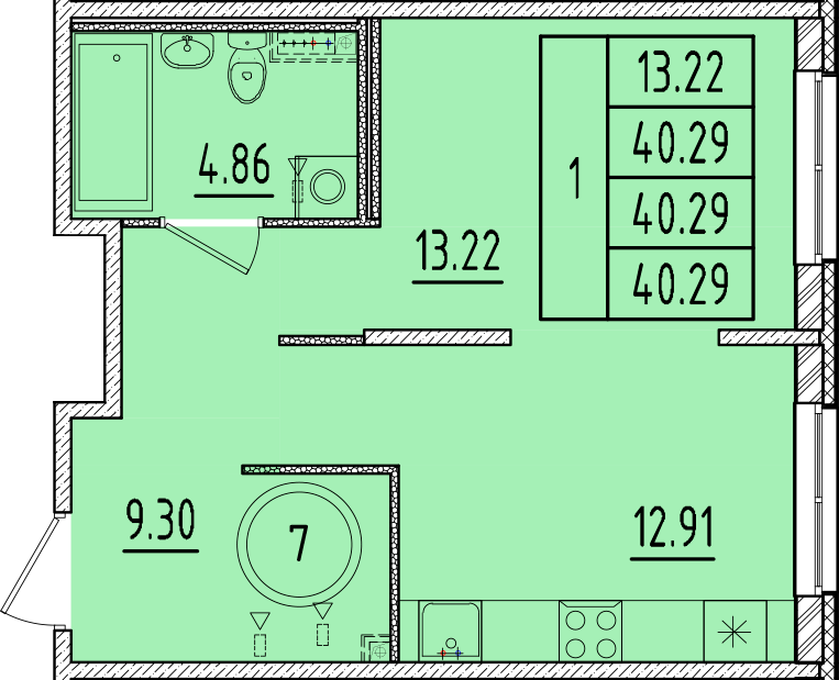 ОК 17 корпус 3 квартира 7