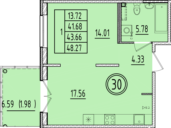 ОК 6.4. корпус 1 квартира 30