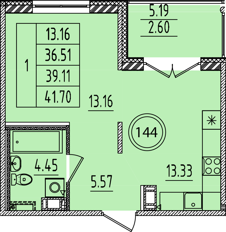 ОК 14 корпус 3 квартира 144
