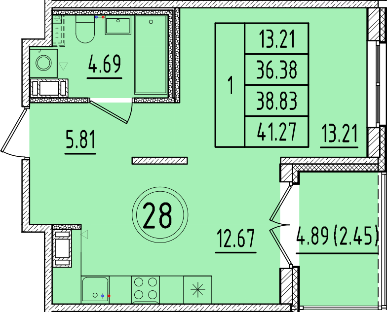 ОК 17 корпус 2 квартира 28