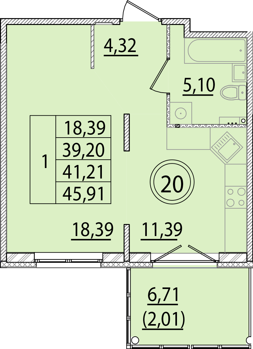 ОК 15 корпус 2 квартира 20