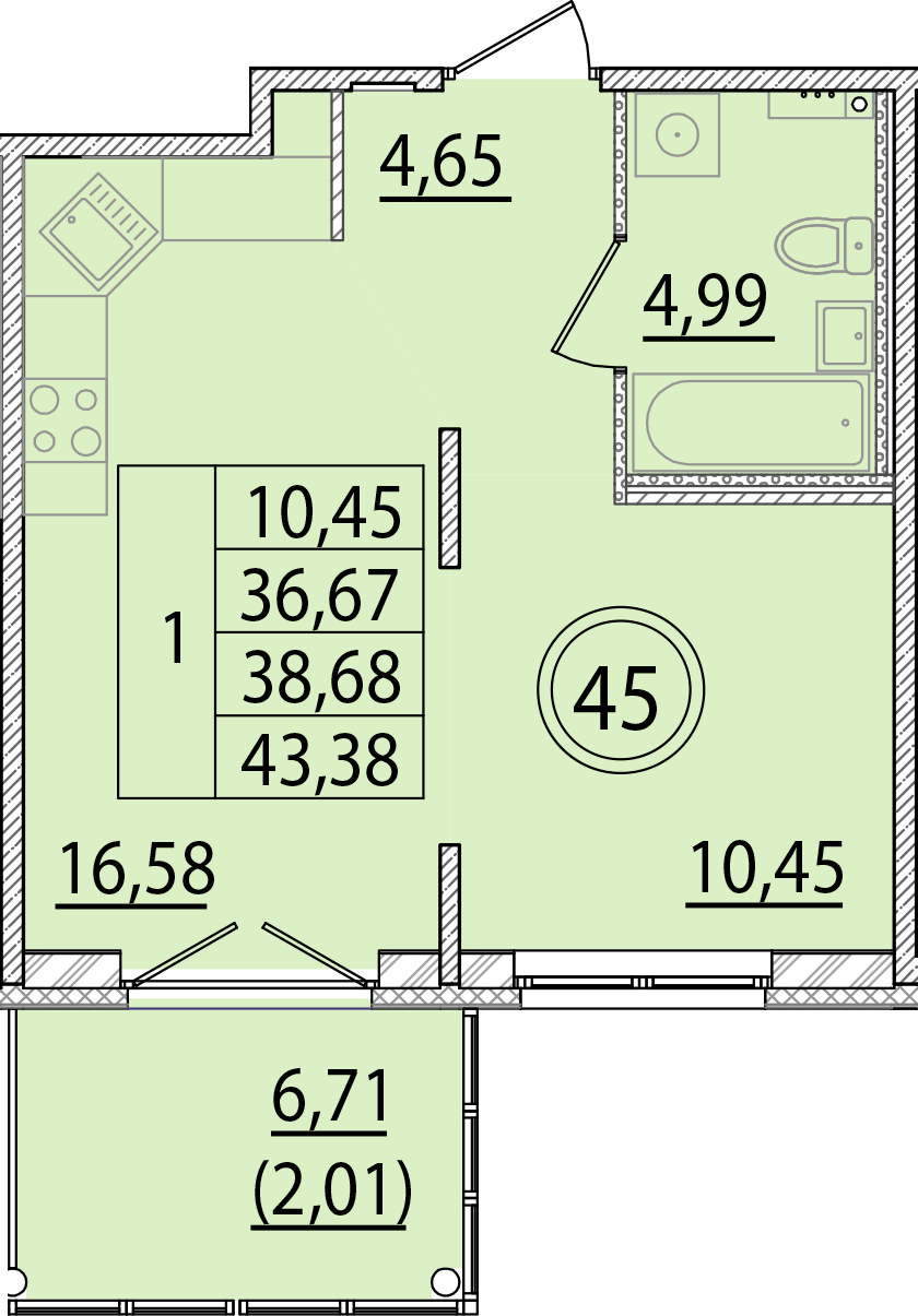 ОК 15 корпус 2 квартира 45