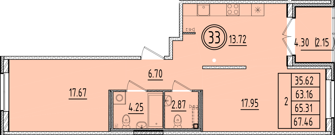 ОК 6.4. корпус 1 квартира 33