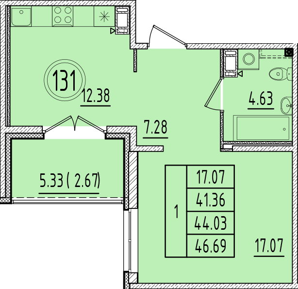 ОК 6.4. корпус 1 квартира 131