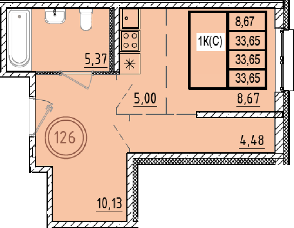 ОК 9.1 корпус 3 квартира 126