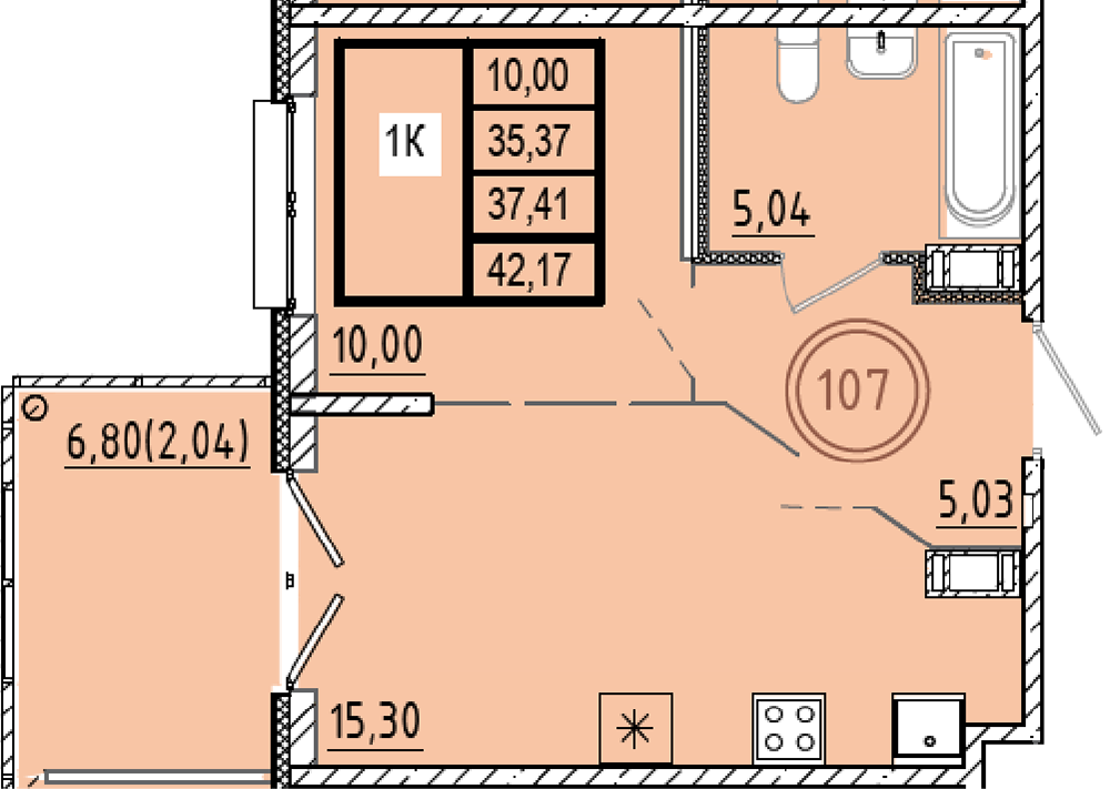 ОК 9.1 корпус 3 квартира 107
