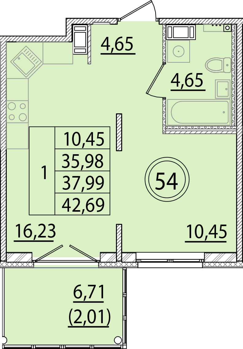 ОК 15 корпус 2 квартира 54