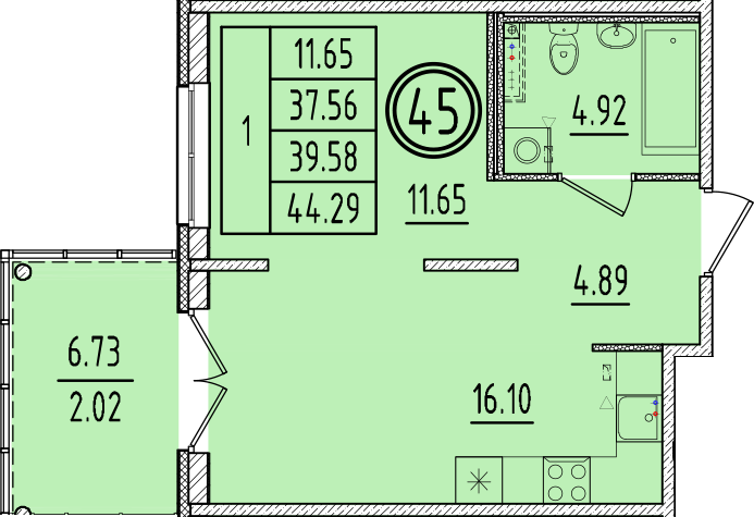 ОК 6.4. корпус 2 квартира 45