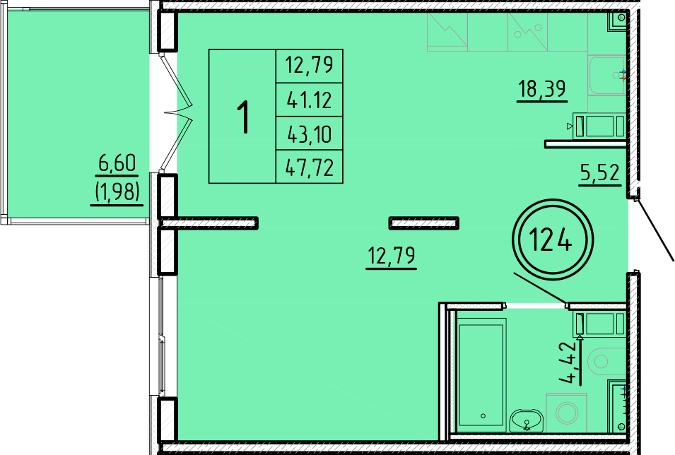 ОК 16 корпус 2 квартира 124