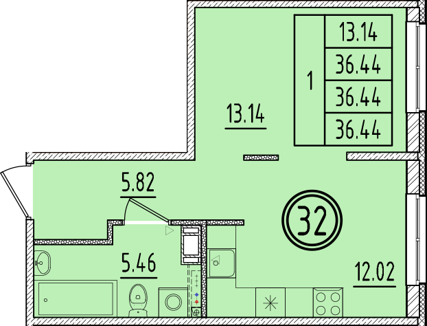 ОК 6.4. корпус 2 квартира 32