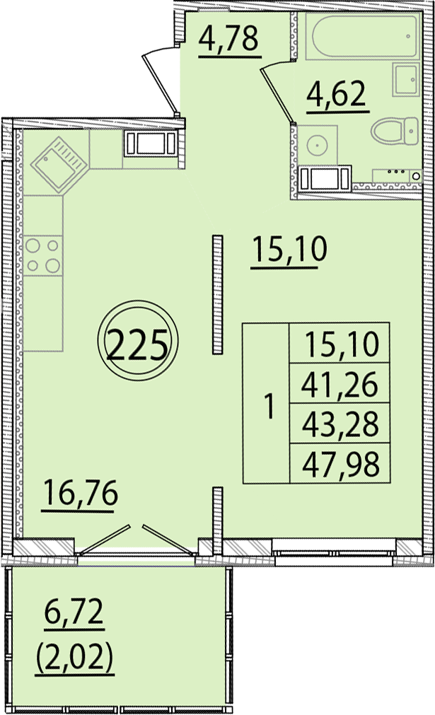 ОК 15 корпус 2 квартира 225