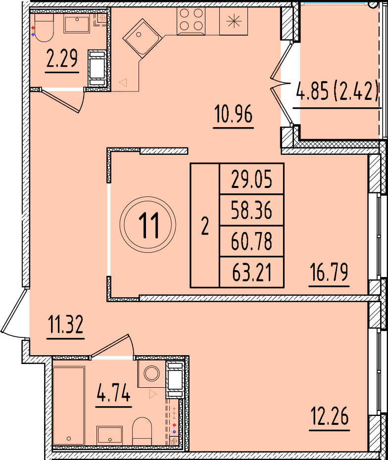 ОК 17 корпус 2 квартира 11