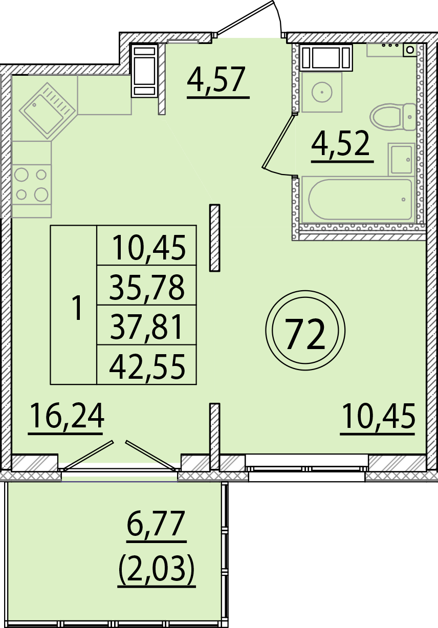 ОК 15 корпус 2 квартира 72