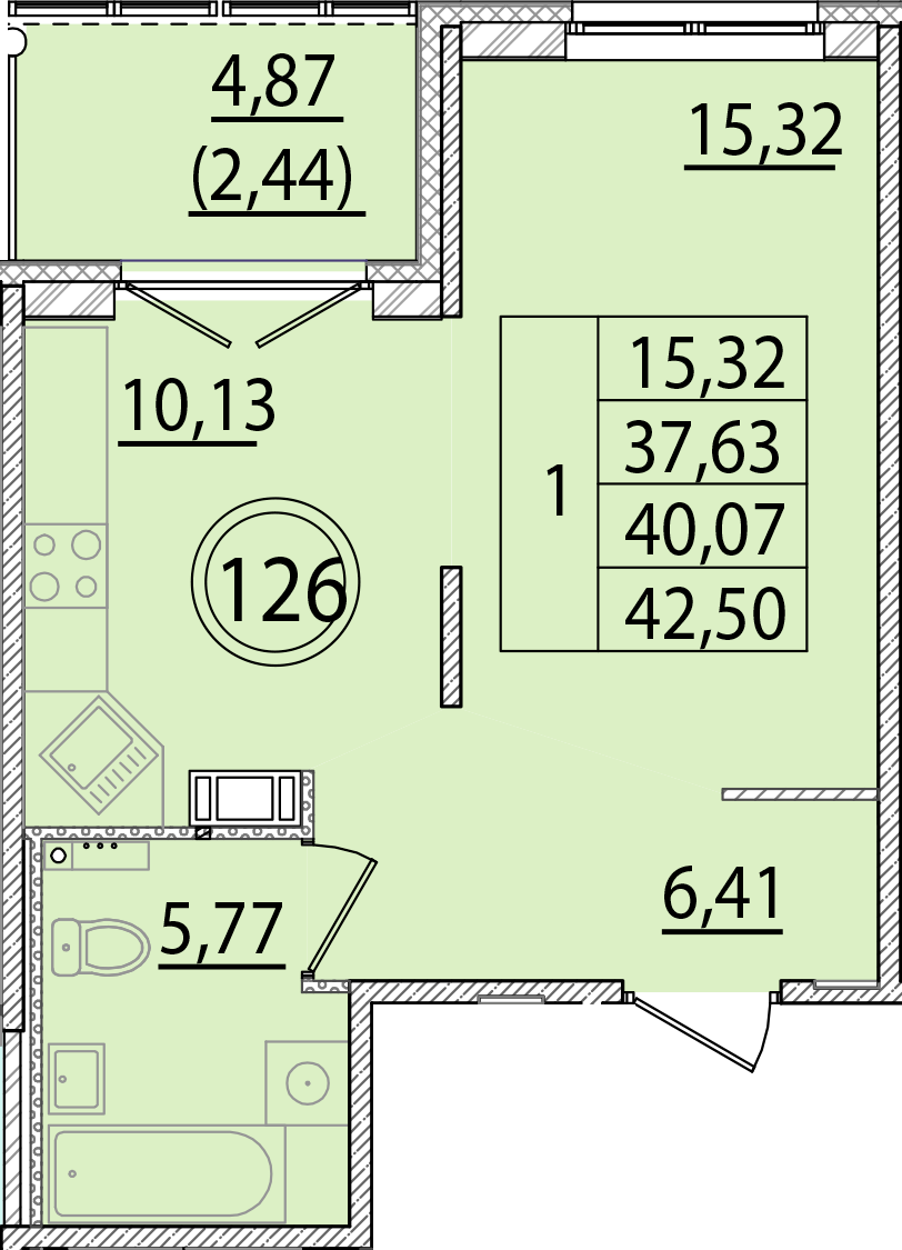 ОК 15 корпус 2 квартира 126