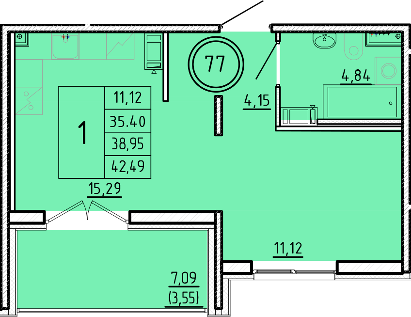 ОК 16 корпус 2 квартира 77