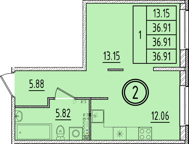 ОК 6.4. корпус 2 квартира 2