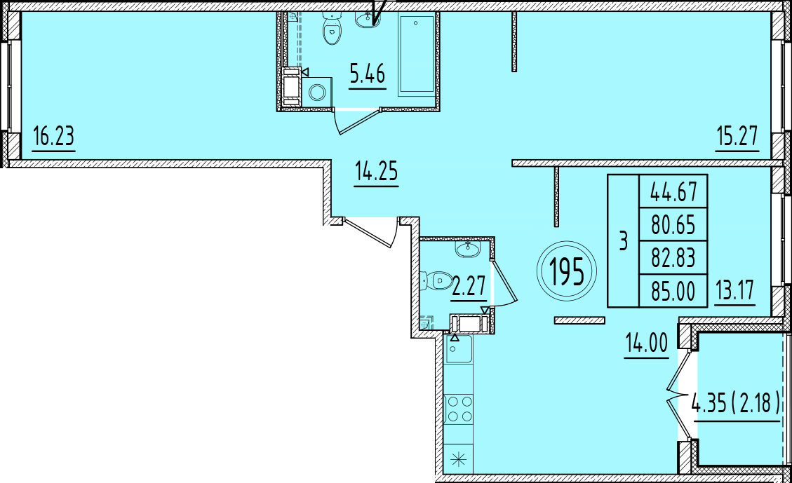 ОК 6.4. корпус 1 квартира 195