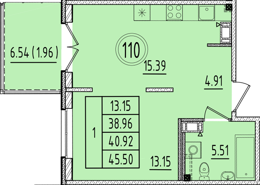 ОК 6.4. корпус 1 квартира 110