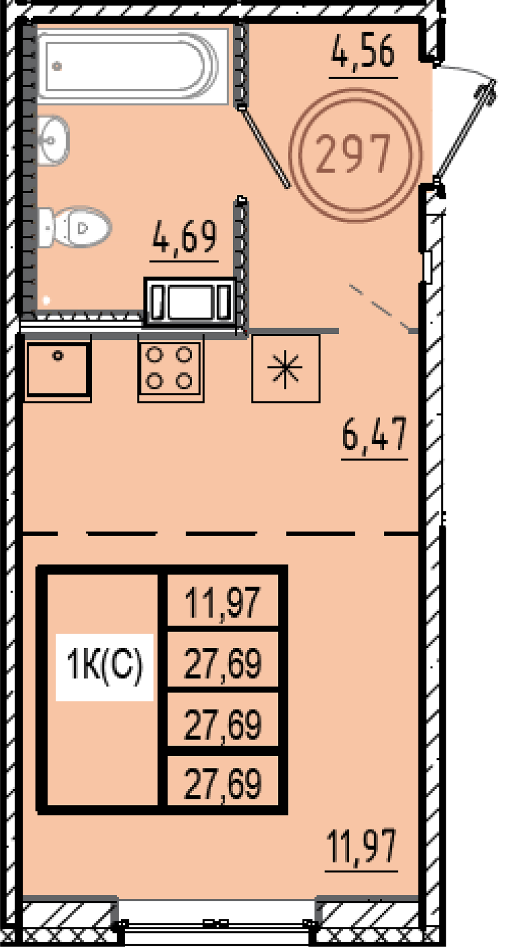ОК 9.1 корпус 1 квартира 297