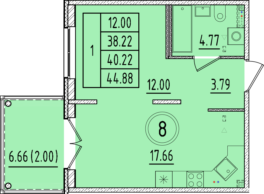 ОК 17 корпус 2 квартира 8