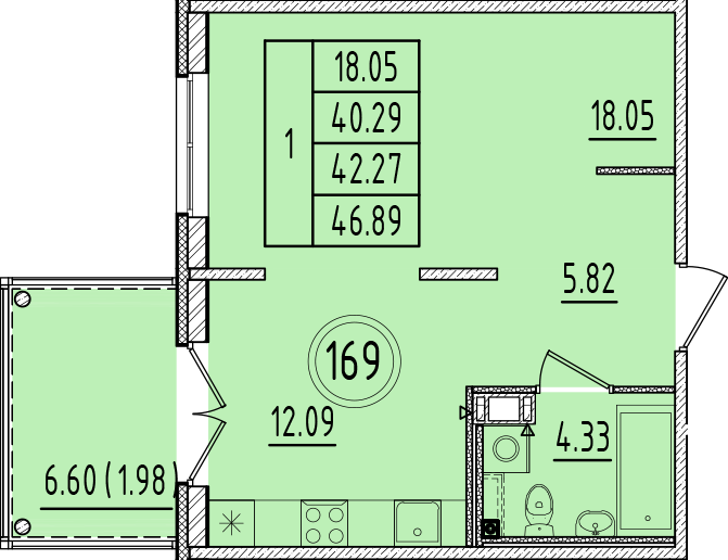 ОК 6.4. корпус 1 квартира 169