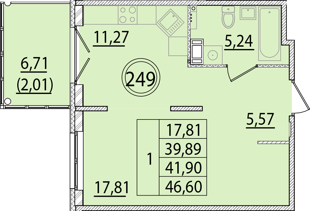ОК 15 корпус 2 квартира 249