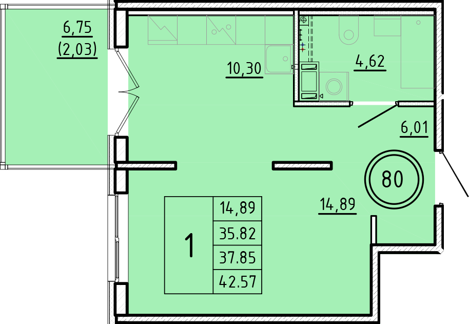 ОК 16 корпус 3 квартира 80