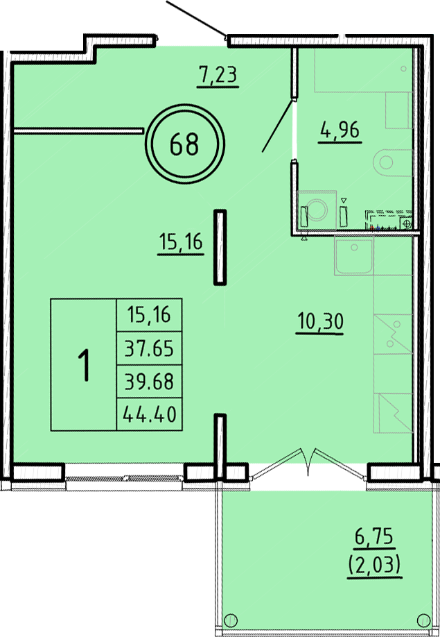 ОК 16 корпус 3 квартира 68