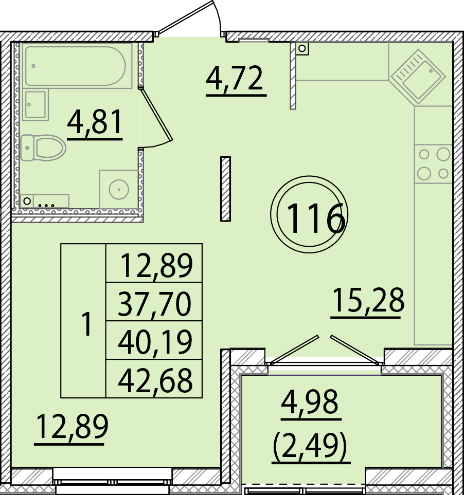 ОК 15 корпус 2 квартира 116
