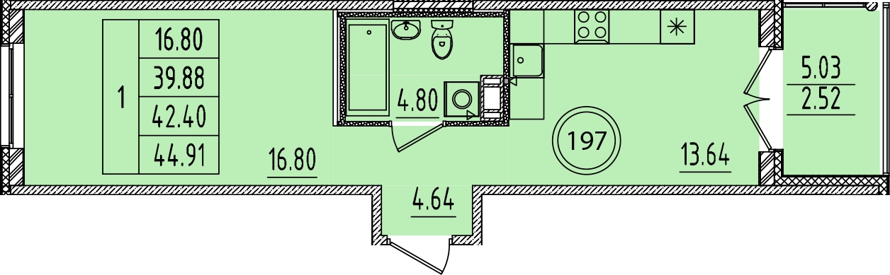 ОК 14 корпус 3 квартира 197