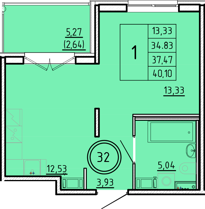 ОК 16 корпус 2 квартира 32
