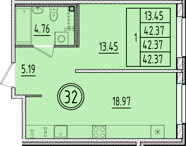 ОК 6.4. корпус 1 квартира 32