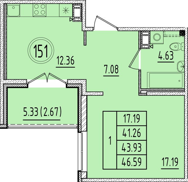 ОК 6.4. корпус 1 квартира 151